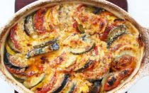 Recipe for eggplant and zucchini casserole in the oven Vegetable casserole with meat zucchini eggplant tomatoes